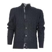 Cardigan fletninger i cashmere og uldfarve 99