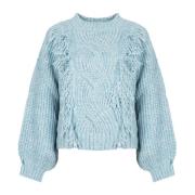 Stilfuld frynset sweater