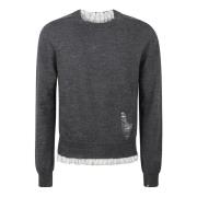 Herre Rund Hals Strik Pullover