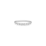 Elegant Dainty Harmony Ring med Top Wesselton Diamant