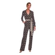 Geometrisk Print Jumpsuit - 44