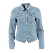 ANNE Light Denim Jakke - Stilfuld og Varm