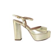 Guld Lamineret Sandal