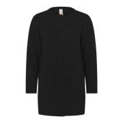 Skovhuus 2705 Classic Long O-Neck Cardi Cardigans 2705 Black