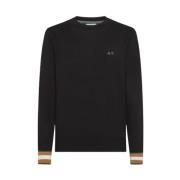 Stribet Sweater med Rund Manchet