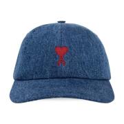 Denim baseball cap