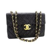 Brugt Tidl?s Sort L?der Chanel