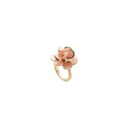 Mini Pink og Rose Guld Paillet Ring