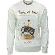 Vintage Crew Neck Sweatshirt i Lysegrå