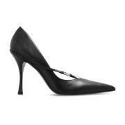 Læder stiletto pumps