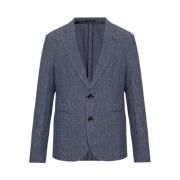 Tekstureret Linned Blazer