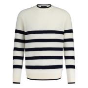 Ribbet Rund Hals Sweater