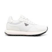 Hvide Panelerede Lavtop Sneakers