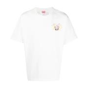 Herre Crewneck T-Shirt med For- og Bagside Print