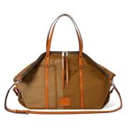 Brun Canvas Holdall Taske