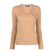 Elegant V-Neck Strik Pullover