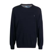 Blå Sweaters LS CN PP-LANGÆRME-PULLOVER