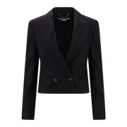 Sort Læder Blazer SS23