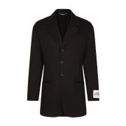 Sort enkeltbrystet blazer