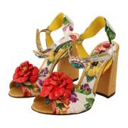 Multifarvet Floral Crystal Keira Sandaler