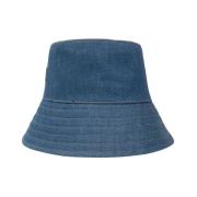 Denim bucket hat med logo