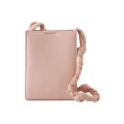 Rosa Pink Læder Crossbody Skuldertaske