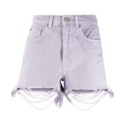 Bordeaux Denim Shorts