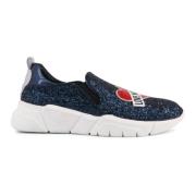 Glitrende Broderede Slip-On Sneakers