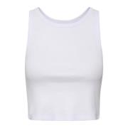 Enkel Ribbet Crop Top