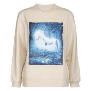 Løstsiddende Sweatshirt, Fiona - Sand