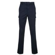 Navy Blue Slim Cargo Bukser