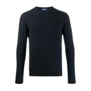 Marineblå Cashmere Crew Neck Sweater