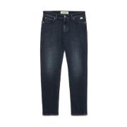 Slim Fit Sort Denim Bukser