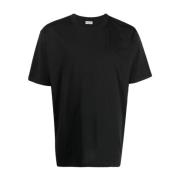 Sort Crew-Neck Bomuld T-Shirt