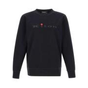 Sort Bomuld Crew-neck Sweatshirt