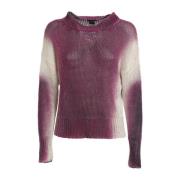 Linned Jacquard Crewneck Sweater