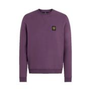 Klassisk Dark Garnet Sweatshirt med Bouclé Bomuld