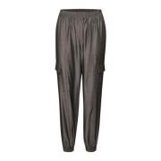 Cargo-inspirerede Jog Pants i Mørkegrå Chambray