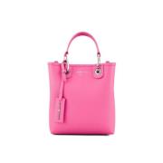 Fuchsia Vertikal Shopping Taske