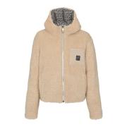 Monogrammeret vendbar puffer jakke