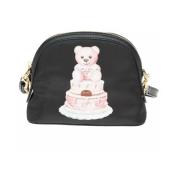 Teddy Bear Cake Print Clutch Taske