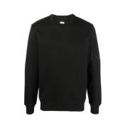 Diagonal hævet fleece Sweatshirt