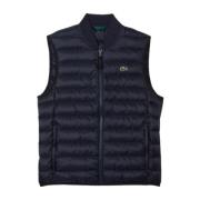 Quiltet Herre Gilet med Logo Patch