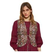 Flora print gilet