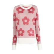 Rød Flower Spot Sweater