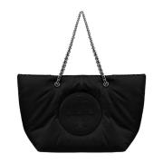 Ella Logo-Patch Tote Taske