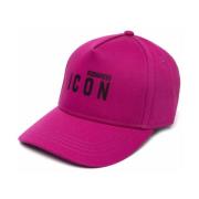 Pink Logo Baseball Cap, Moderne Stil