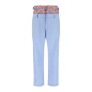 Pastel Blå Wide-Leg Swim Pant