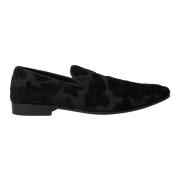 Sorte Brokade Loafers