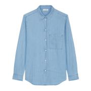 Denim bluse almindelig